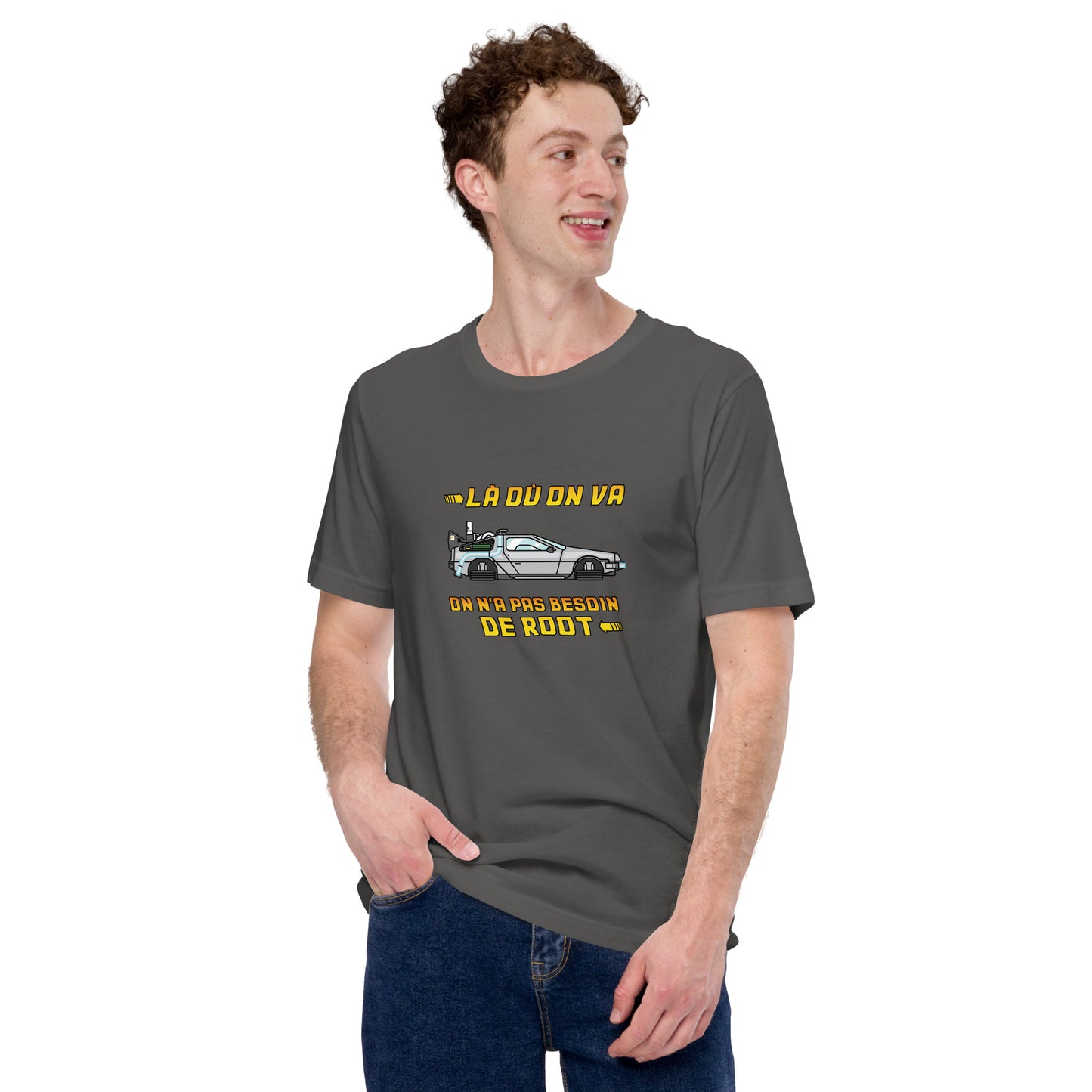 T-shirt développeur unisexe Pas besoin de root