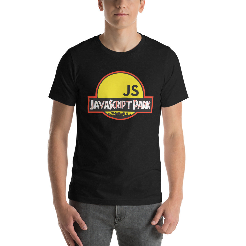 T-shirt développeur unisexe JavaScript Park