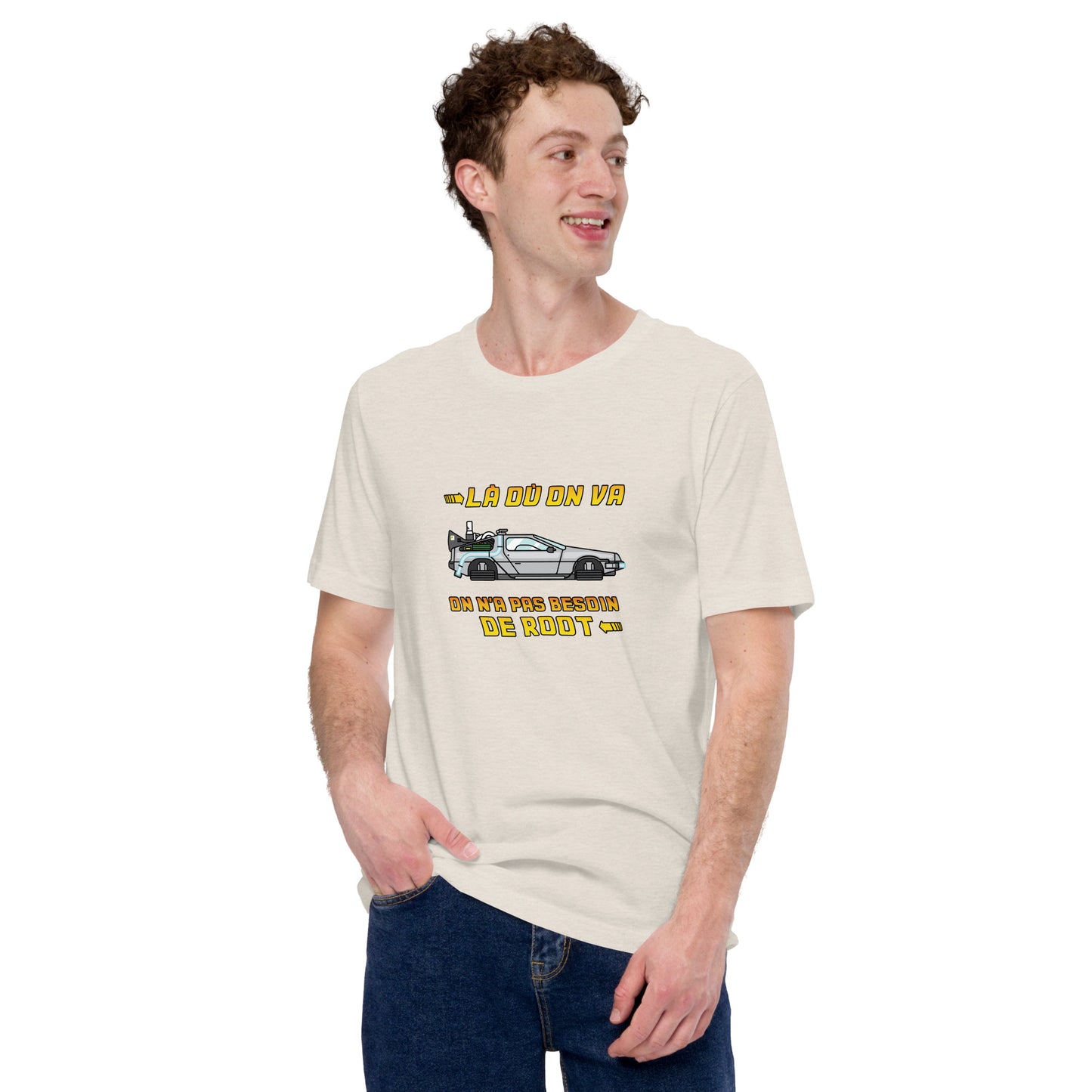 T-shirt développeur unisexe Pas besoin de root