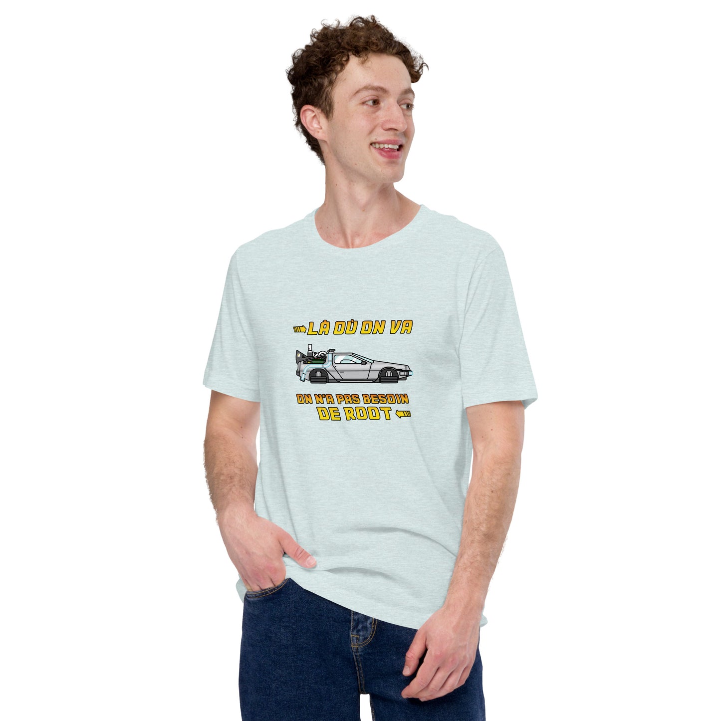T-shirt développeur unisexe Pas besoin de root