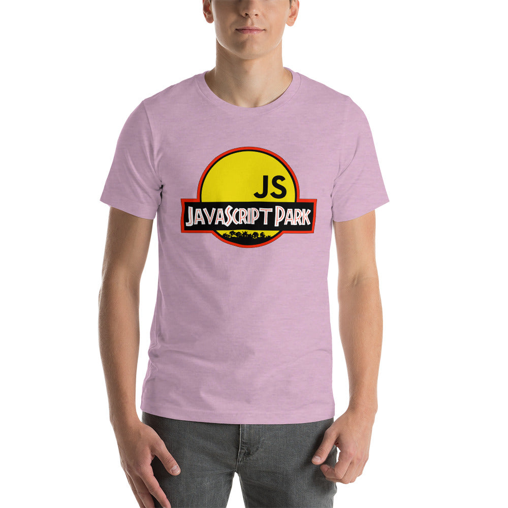 T-shirt développeur unisexe JavaScript Park
