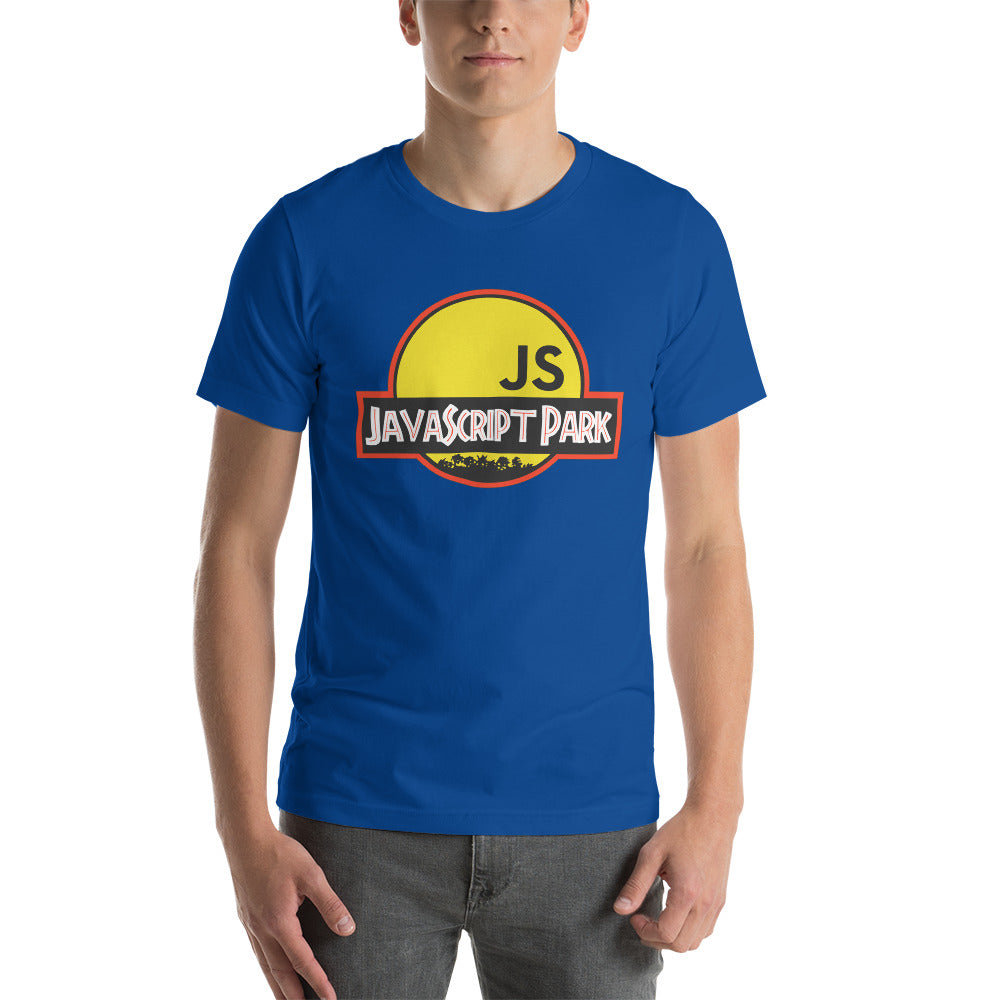 T-shirt développeur unisexe JavaScript Park