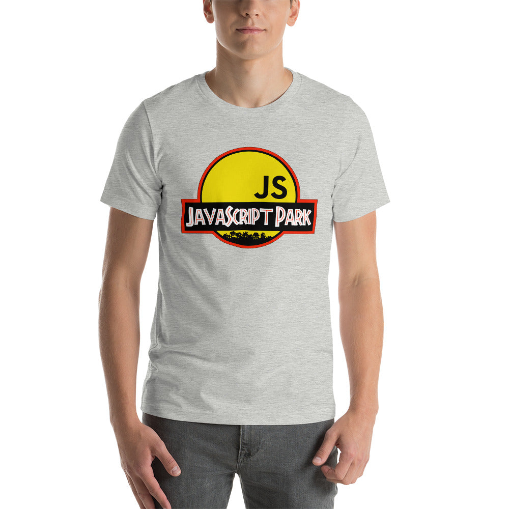 T-shirt développeur unisexe JavaScript Park